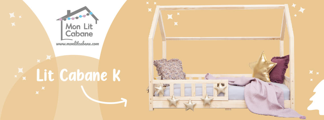 Baby Test Lit cabane K en bois naturel MON LIT CABANE