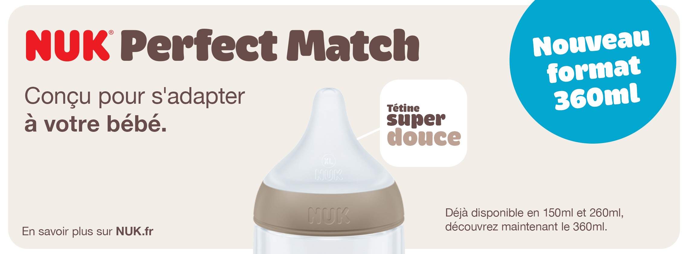 Baby Test Biberon Perfect Match PP NUK