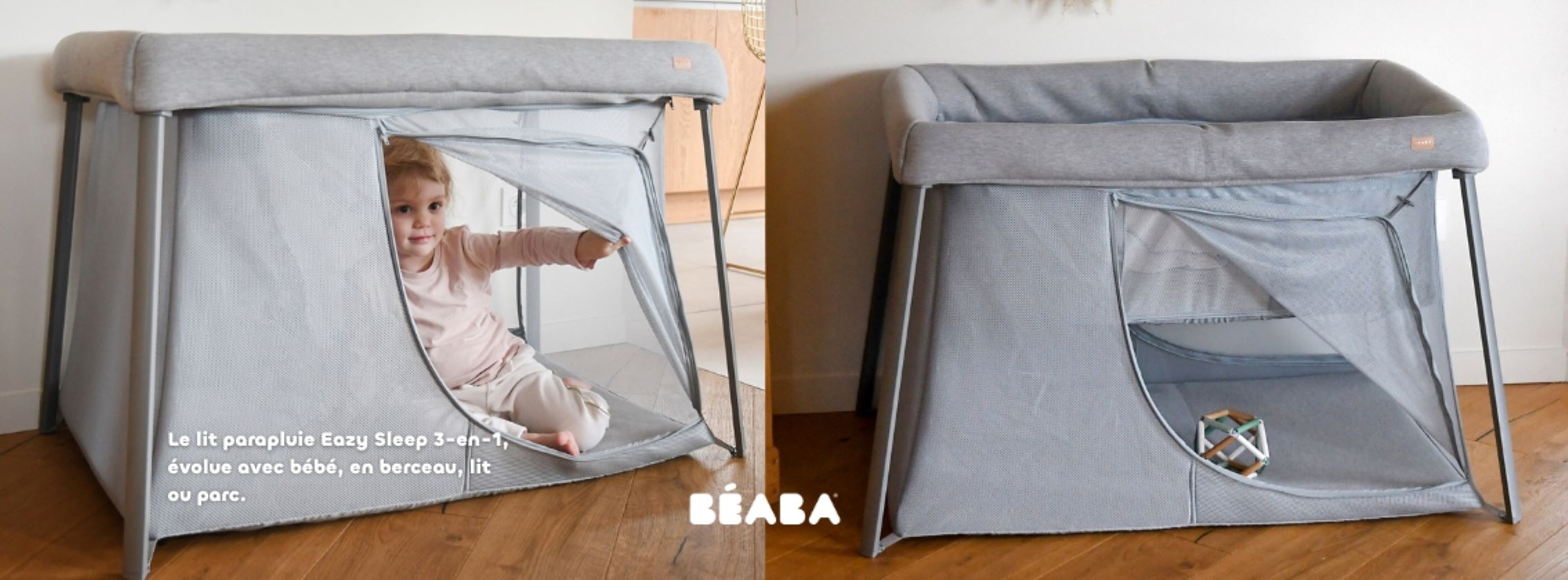 Baby Test Lit parapluie 3 en 1 Eazy Sleep BÉABA