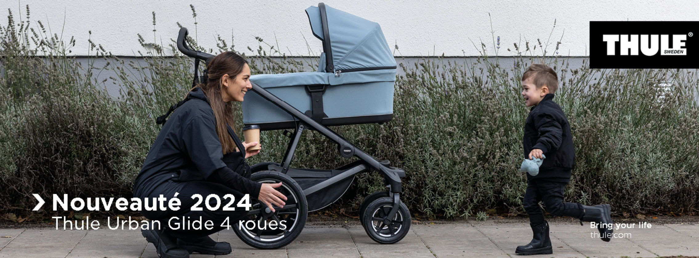 Baby Test Poussette Urban Glide 4 roues Thule