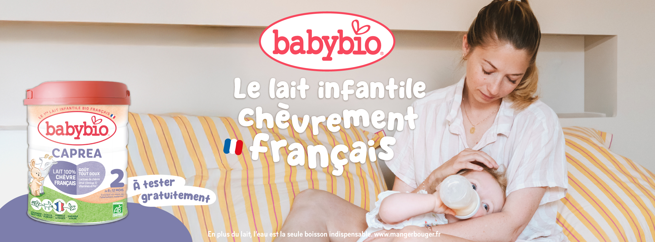 Baby Test Lait infantile Caprea 2ème âge Babybio