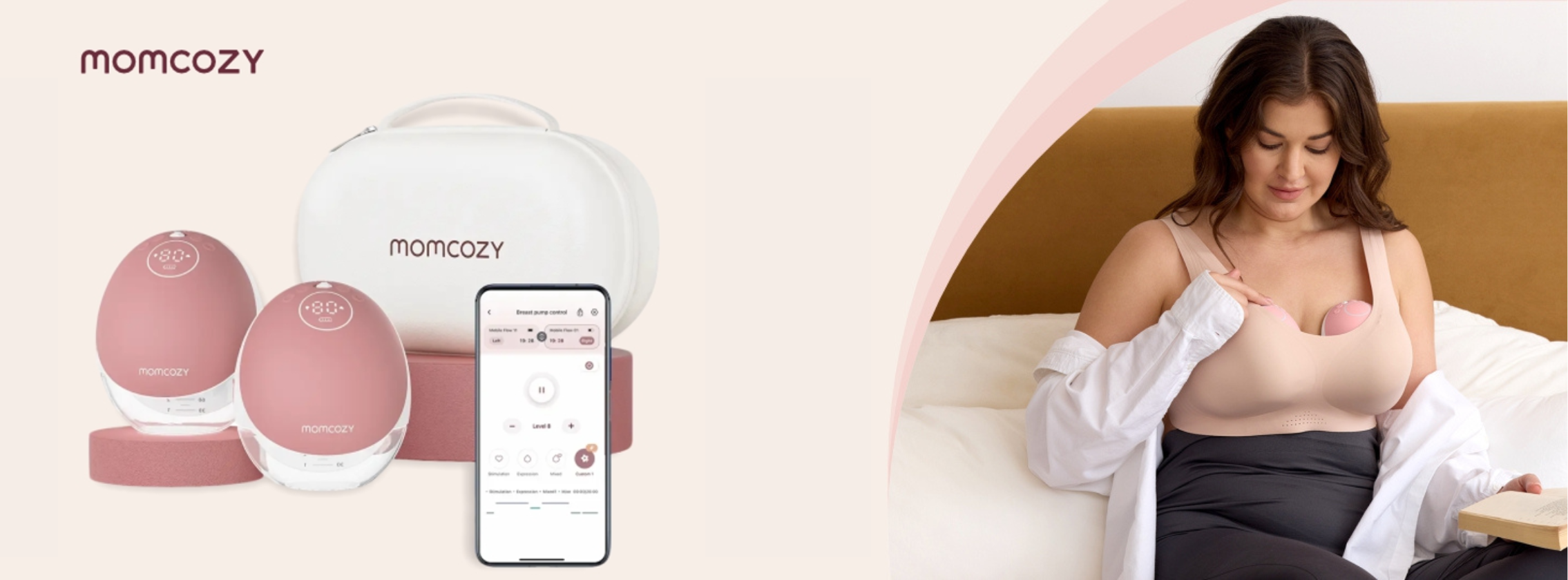 Baby Test Tire-lait mains libres M9 MOMCOZY