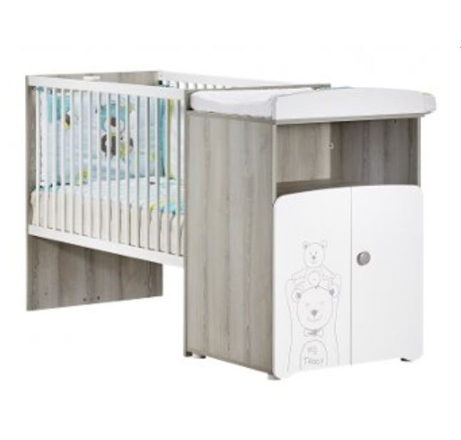 Lit bébé combiné évolutif Teddy