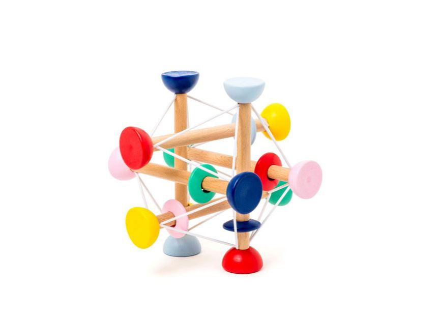 Hochet atome en bois Clearance