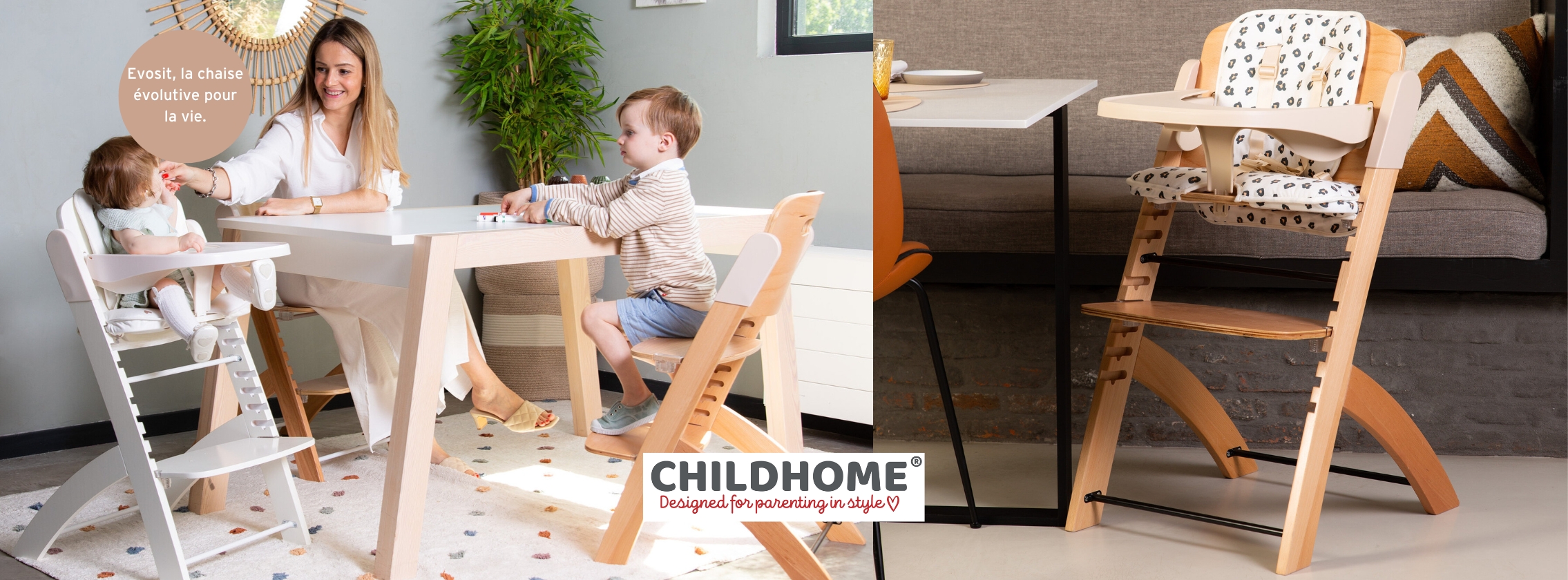 Baby Test Chaise évolutive Evosit Childhome