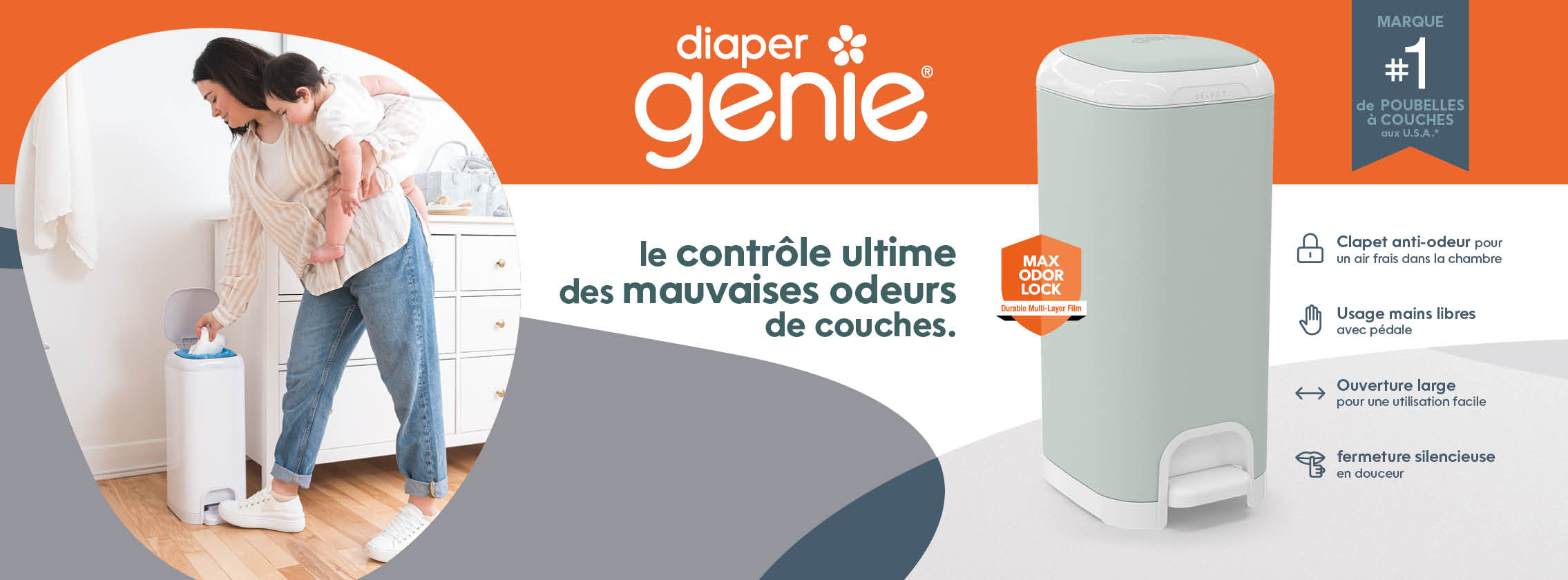 Baby Test Poubelle à couches Select Diaper Genie