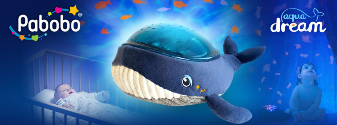Baby Test Projecteur dynamique Baleine Aqua Dream PABOBO