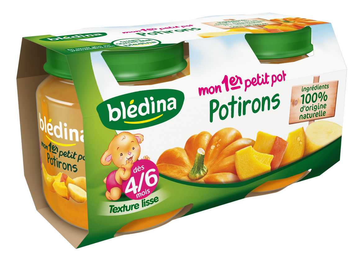 Mon 1er Petit Pot Potirons 2x130g Bledina Comparateur Avis Prix Consobaby