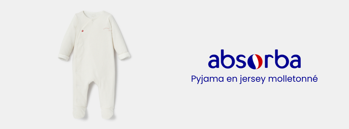 Baby Test Dors-bien en jersey molletonné ABSORBA