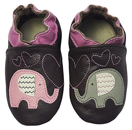 chausson bebe rose et chocolat