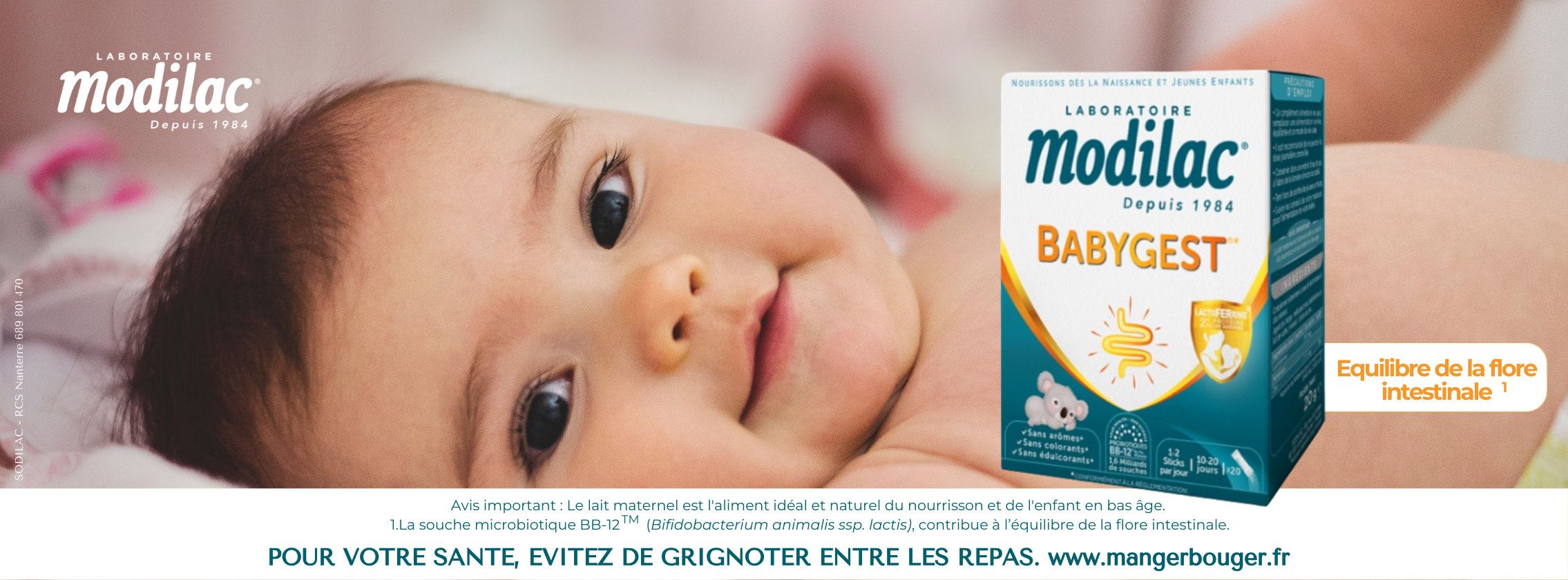 Baby Test Complément alimentaire Babygest Laboratoire Modilac