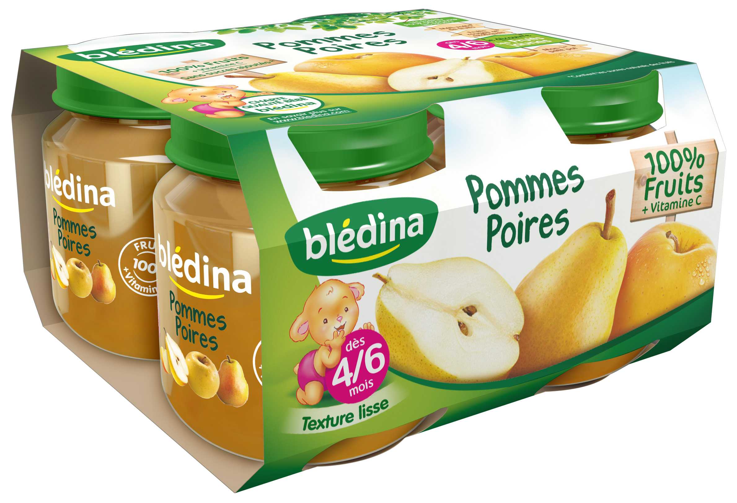 Pot Pommes Poires 4x130g Comparateur Avis Prix Consobaby