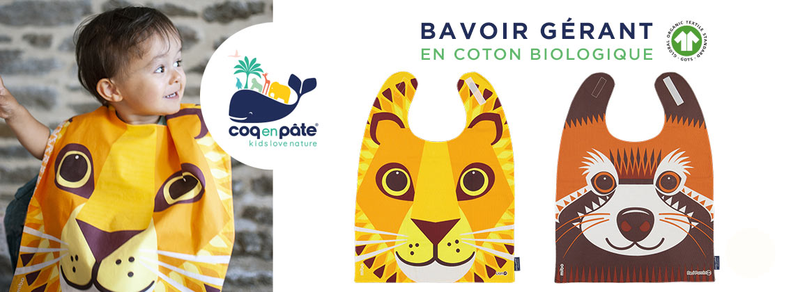 Baby Test Bavoir géant Coq en Pâte