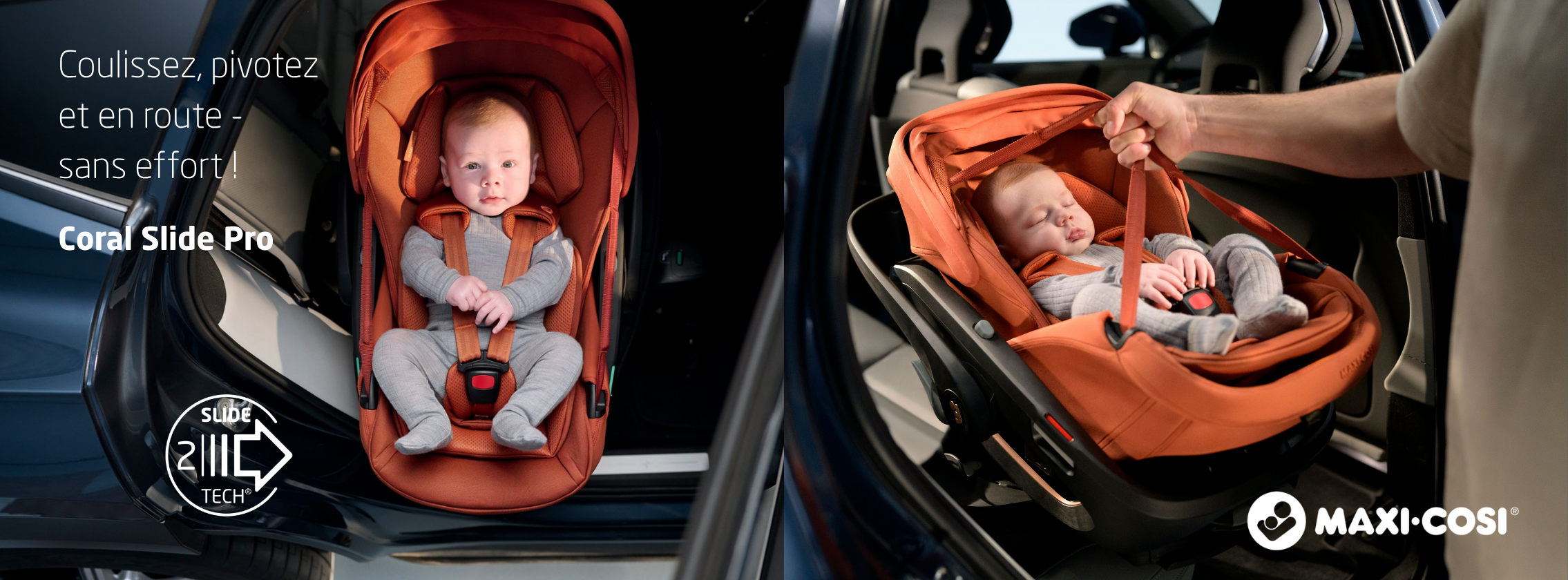 Baby Test Siège auto Coral Slide Pro avec base FamilyFix Slide Pro Maxi-Cosi