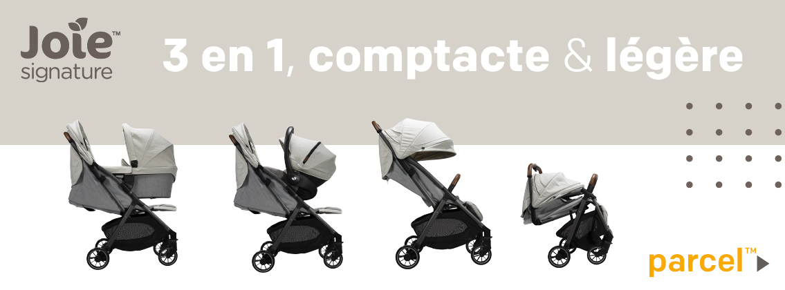 Baby Test Poussette Parcel JOIE SIGNATURE