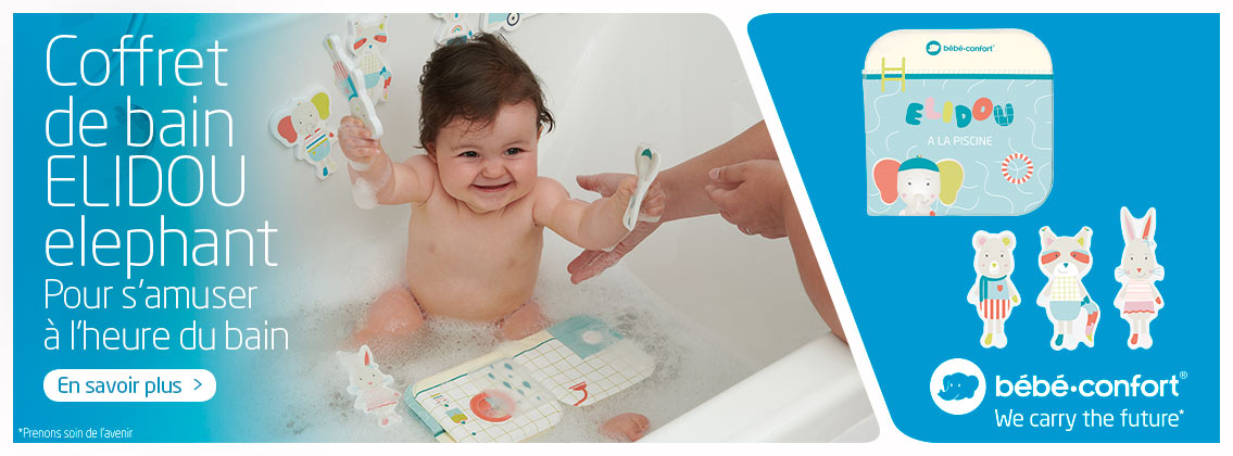Baby Test Coffret de bain ELIDOU éléphant Bébé Confort