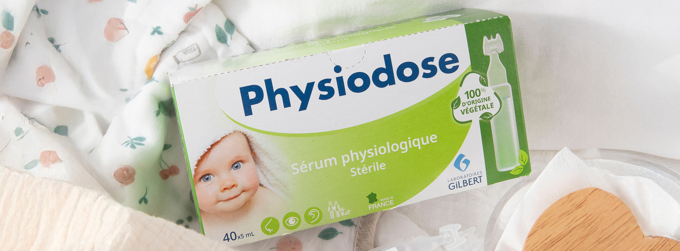 Baby Test Sérum physiologique en plastique d’origine végétale Physiodose