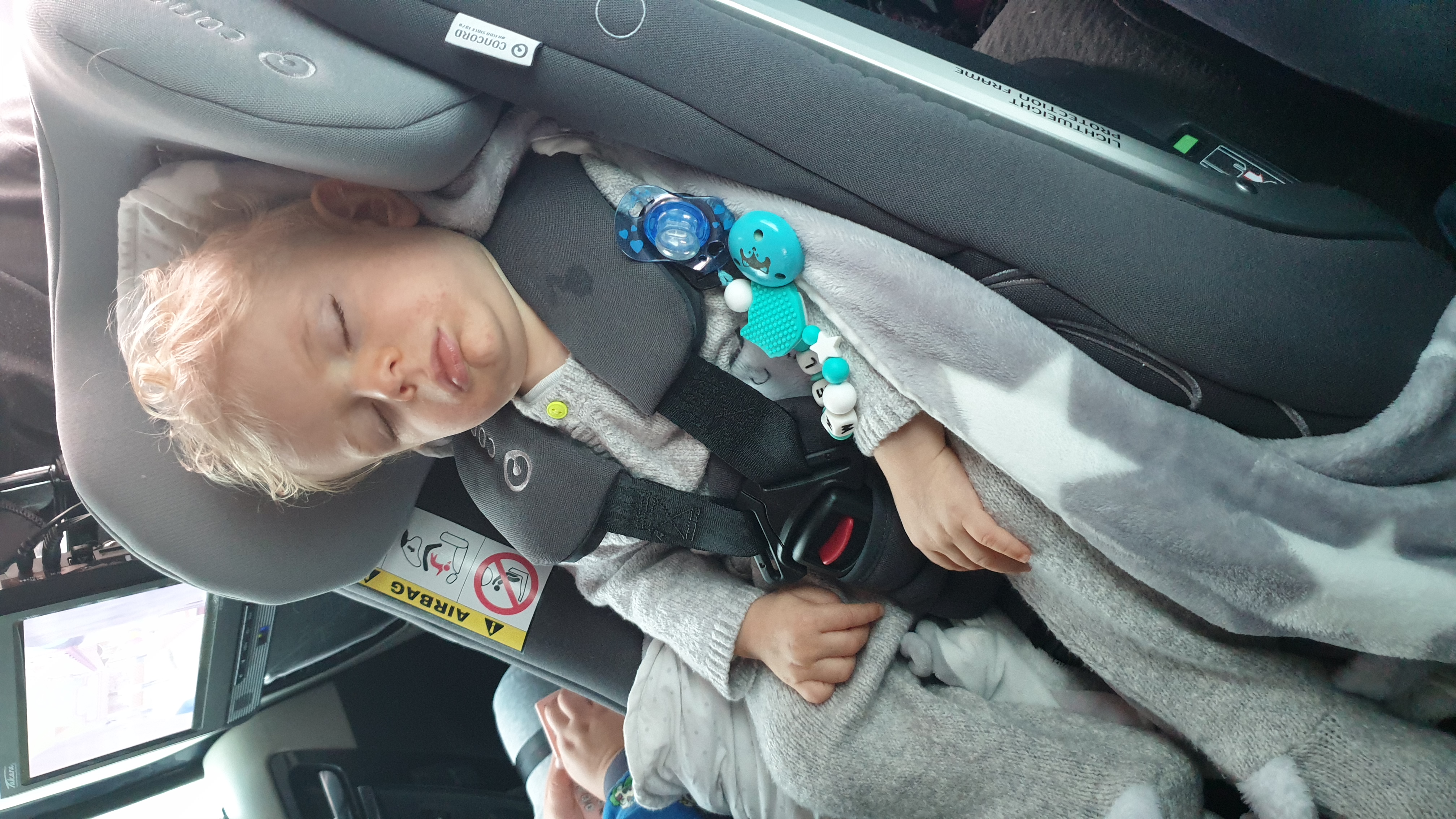 siège auto dos route