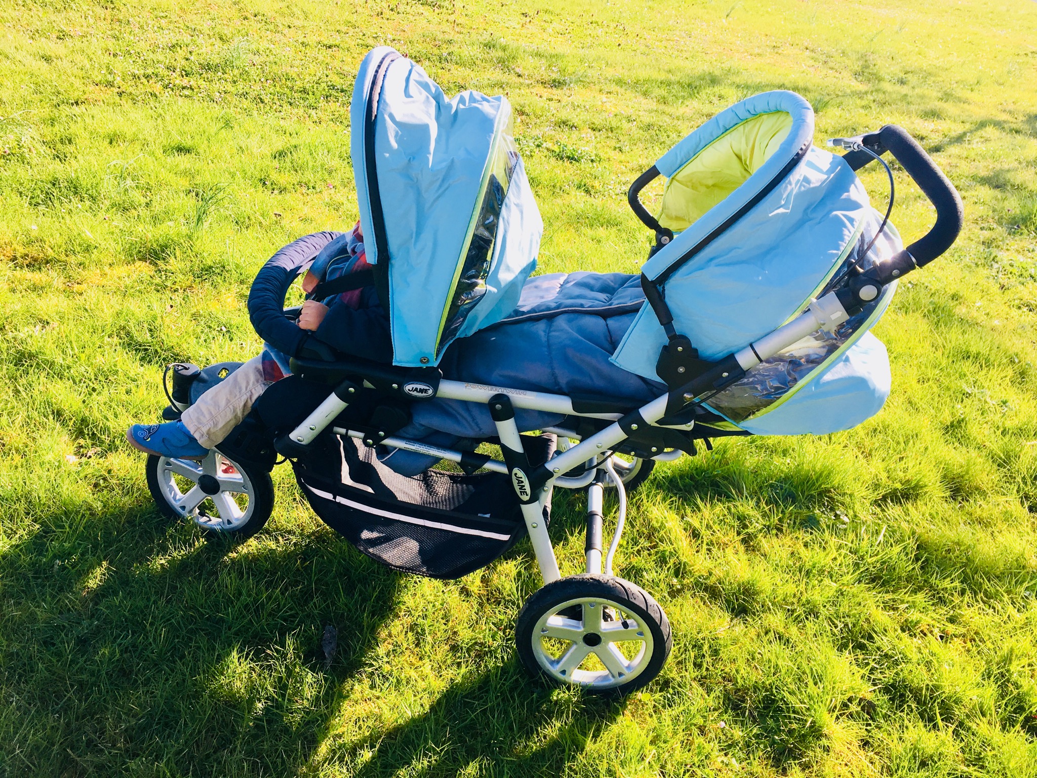 poussette double 3 roues jane powertwin