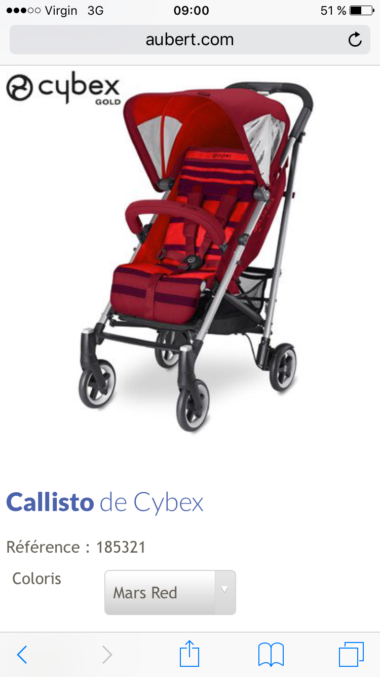 poussette cybex callisto