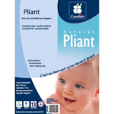 Matelas pliant 2 parties 60 x 120 cm