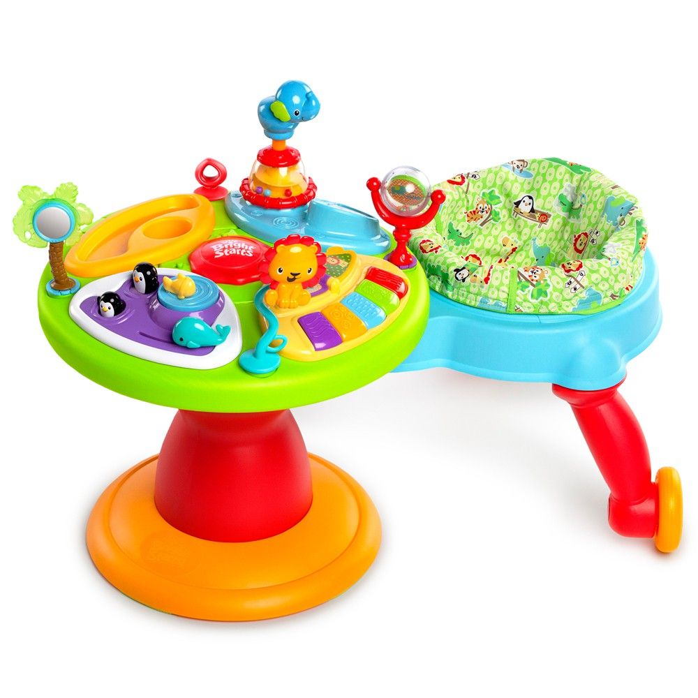 Table D activité Bébé Avec Siege Table d'éveil Zippity Zoo Around We Go BRIGHT STARTS : Comparateur