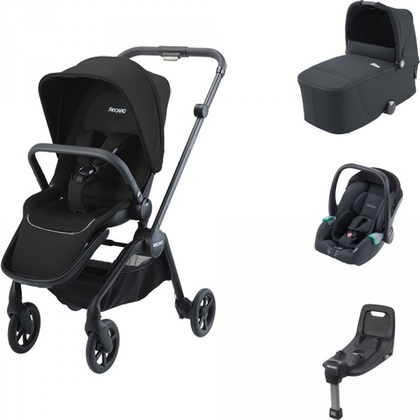 Trio poussette Sadena + nacelle + siège auto Avan + base