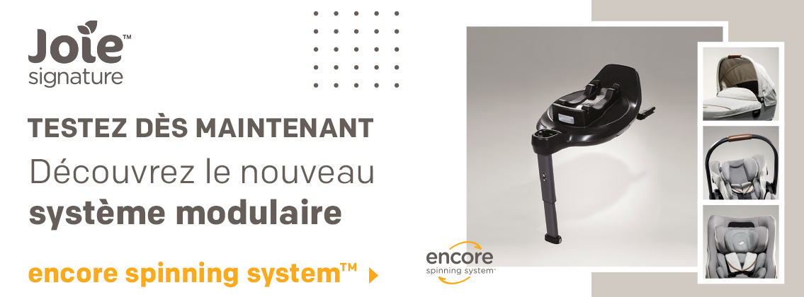 Baby Test Pack siège auto Encore Spinning System JOIE