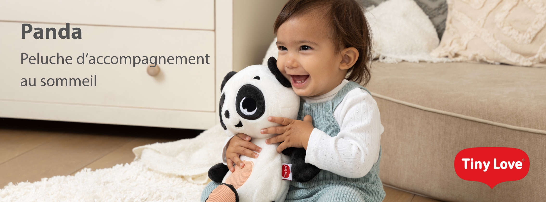 Baby Test Peluche Snuggly Buddy Panda Tiny Love