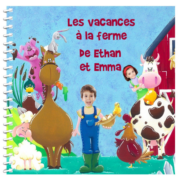  Livre  personnalis  pour enfant  et sa famille Vacances  