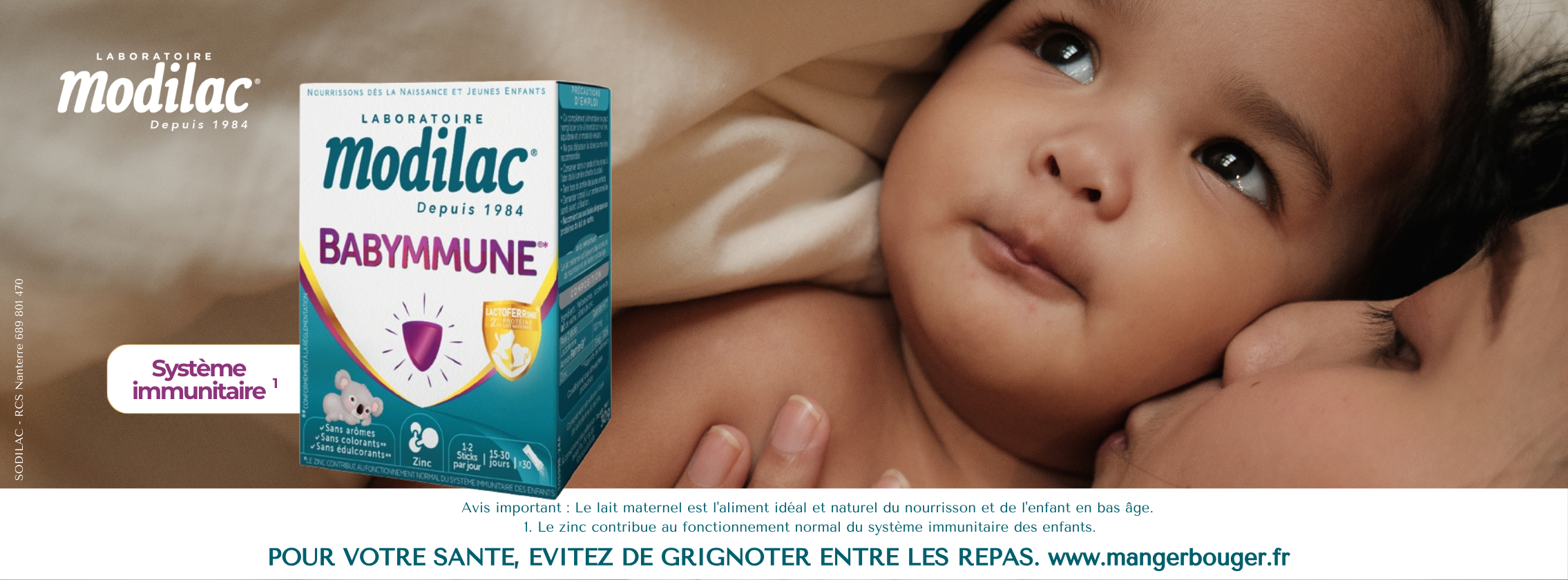 Baby Test Complément alimentaire Babymmune* Laboratoire Modilac