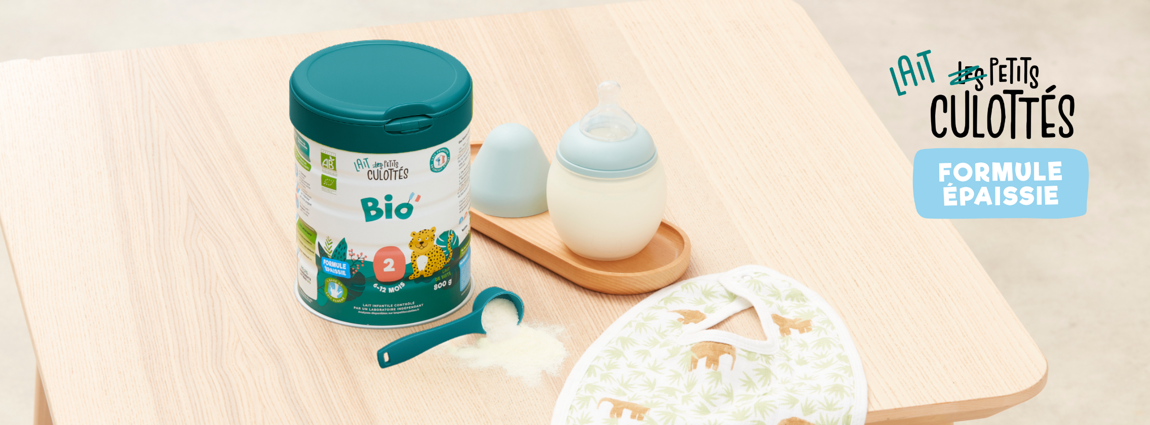 Baby Test Lait de suite formule épaissie 2ème âge bio Les Petits Culottés