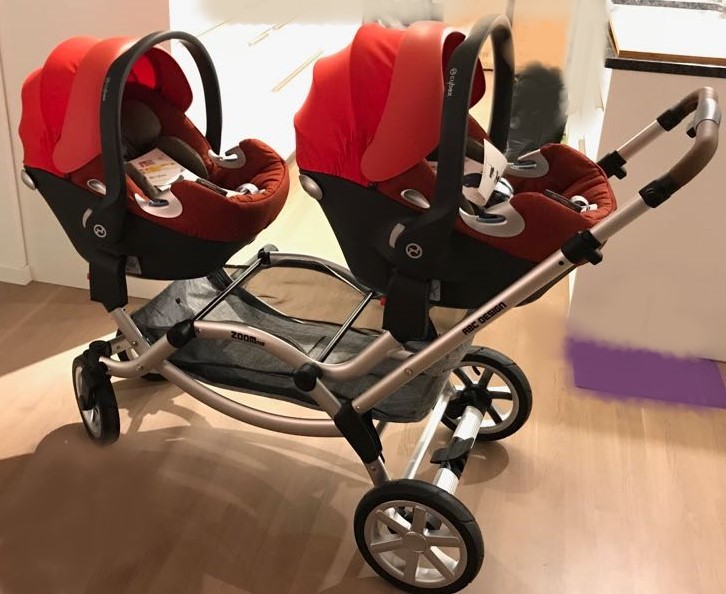 poussette double abc