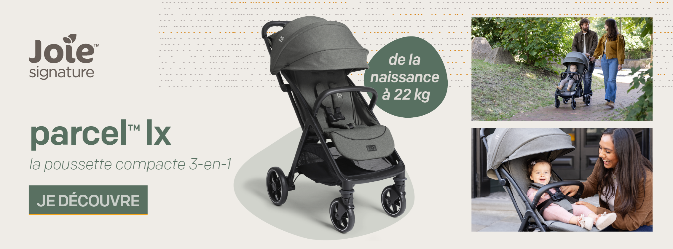 Baby Test Poussette parcel™ lx Joie Signature