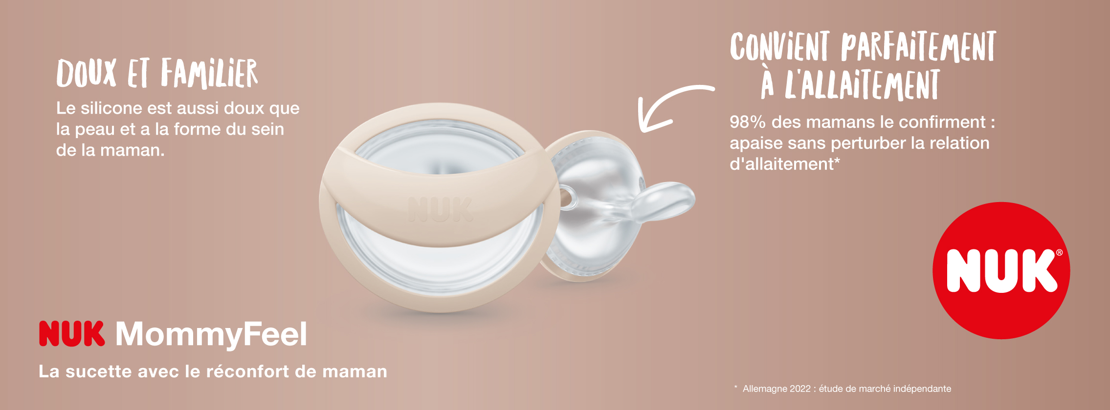 Baby Test Sucette en silicone MommyFeel NUK