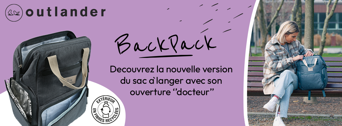 Baby Test Sac à langer Backpack OUTLANDER