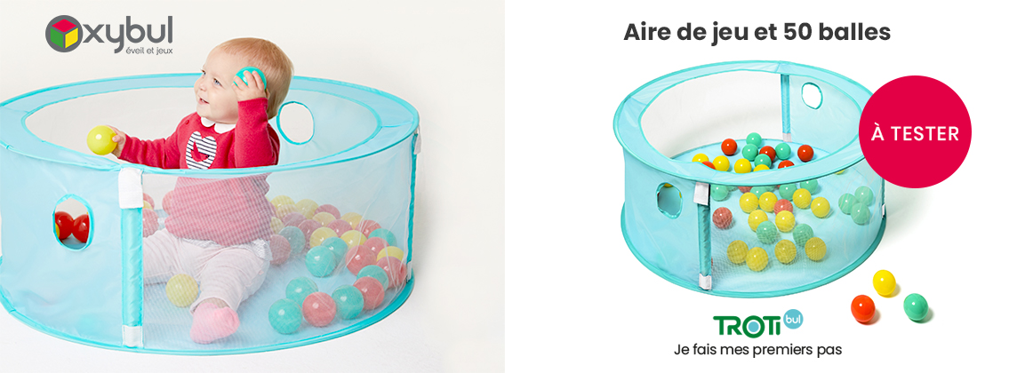 Baby Test Aire de jeu et ses 50 balles Trotibul OXYBUL