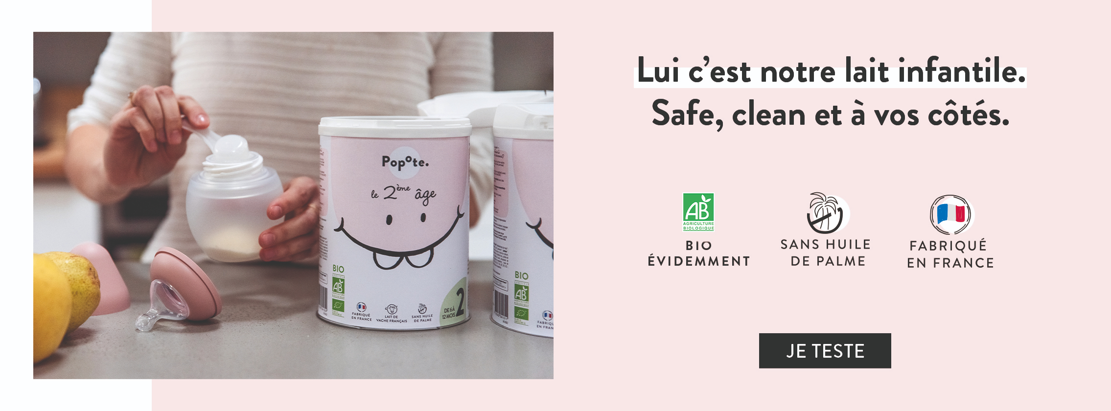 Baby Test Lait infantile 2ème âge POPOTE