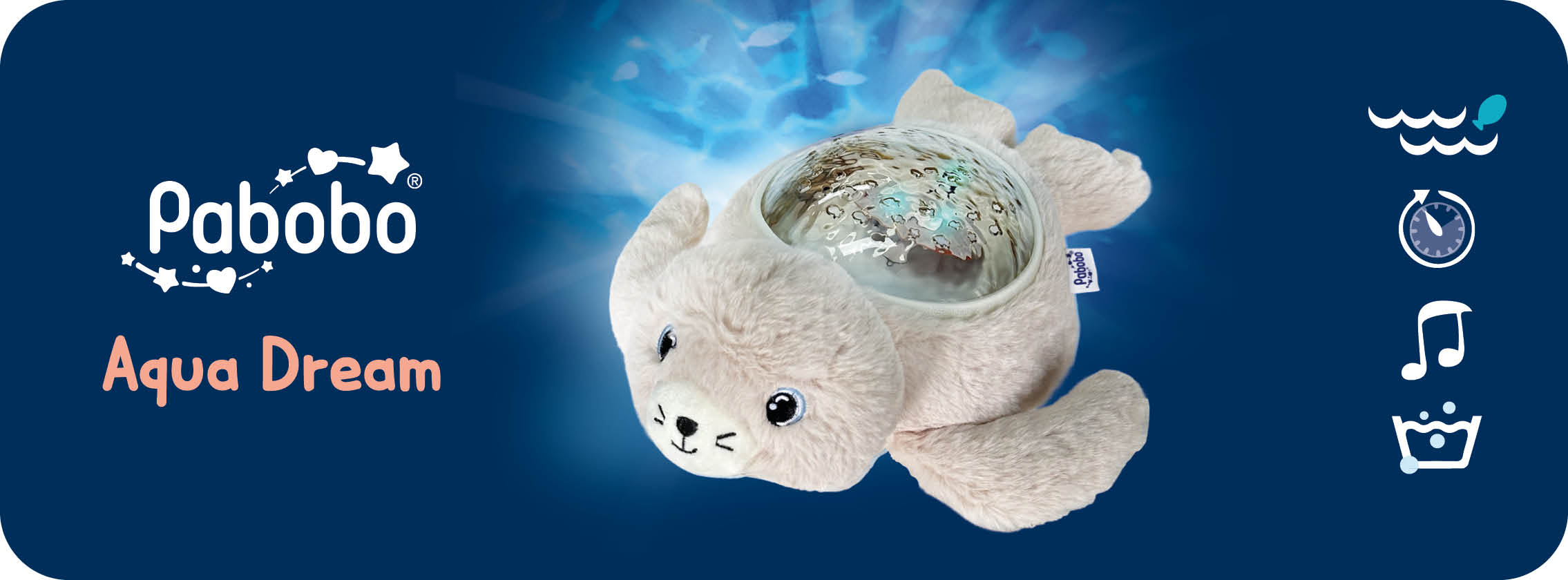 Baby Test Projecteur dynamique Phoque Aqua Dream PABOBO