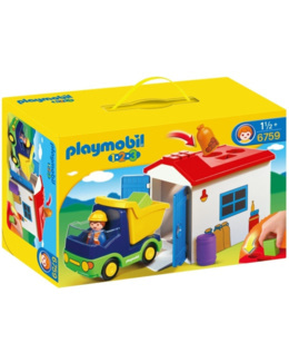 Playmobil 1.2.3 - Camion avec garage