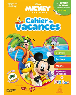 Disney - Mickey - De la Petite à la Moyenne Section - Cahier de vacances 2023