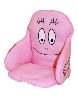 Coussin de chaise tissu barbapapa