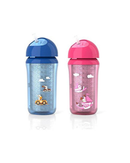 Tasse isotherme avec paille - 260 ml