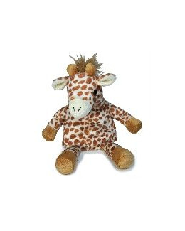 Peluche bouillote girafe avec poche de gel chaud froid