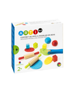 Coffret de pâte à modeler accessoires en bois