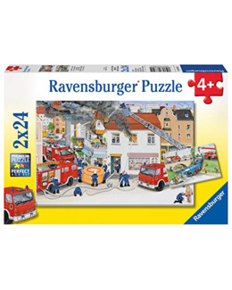Puzzle - Chez les pompiers - 2x24 pièces