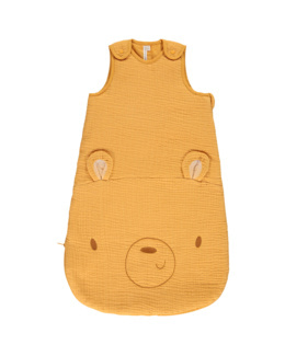 Gigoteuse sans manches en gaze de coton TOG 3.5 - Ours