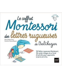 Le coffret Montessori des lettres rugueuses de Balthazar