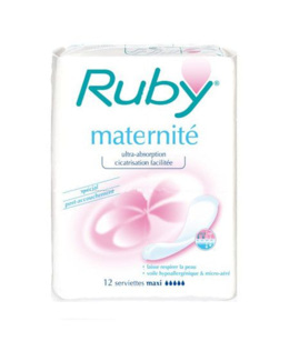 Serviettes hygiéniques maternité (x12)