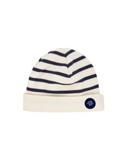Bonnet "Morgan" Baby - coton épais - Nature/Navire